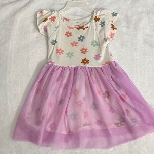 Cat & Jack Floral Dress with Lavender Skirt